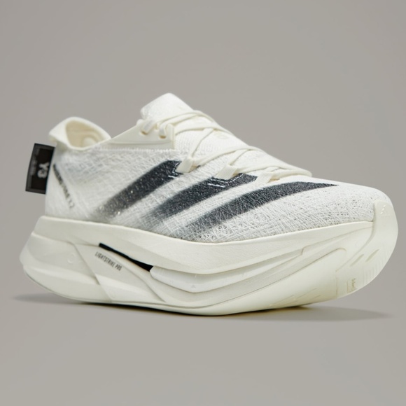 Size 12.5 - Adidas Y-3 Prime X 2.0 Strung Off White Black Running Sneakers - Picture 3 of 10